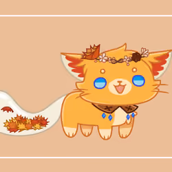 Autumn Guardian Cat