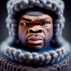 Knitted 50 Cent