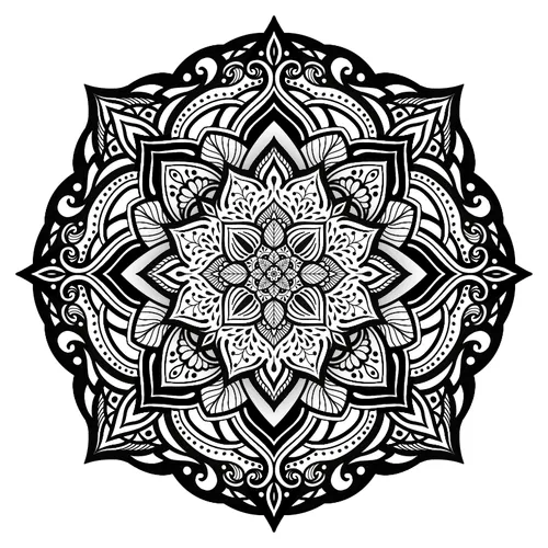 Moving Monochrome Mandalas