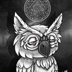 The Great Sacred Bored White Skeleton Owl