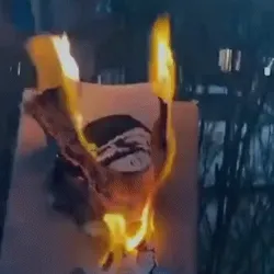 BURNING BANKSY