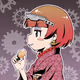 TERE GAO PUNK (Girls with shy face eating bread)