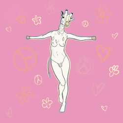 albino giraffe
