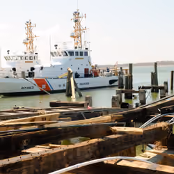 U.S. Coast Guard Pier after Ike