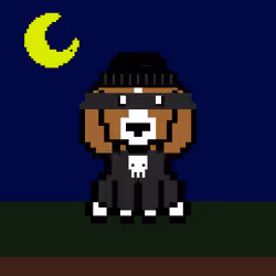 Gangster Pixel Dog #2
