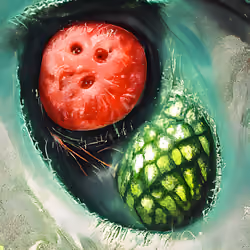 Melon's gaze