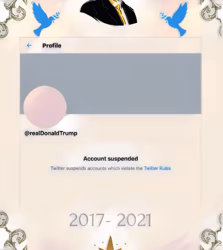 Trump Twitter Suspended - #1/1