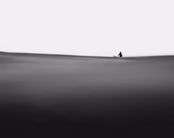 mornings on the water (B&W)