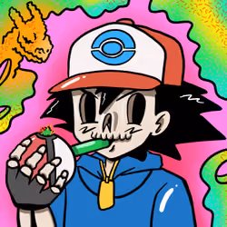 Smoking Skull #094