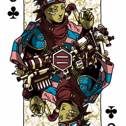 Jack of Clubs #039 Red