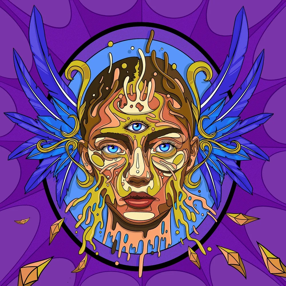 Send Me An Angel - The Third Eye #015 - Animated Gif  - 1/1 Edition 