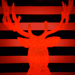 Glittering Reindeer Code Red 