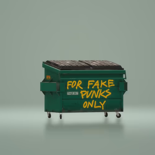 SICKO Dumpster for fake Punks