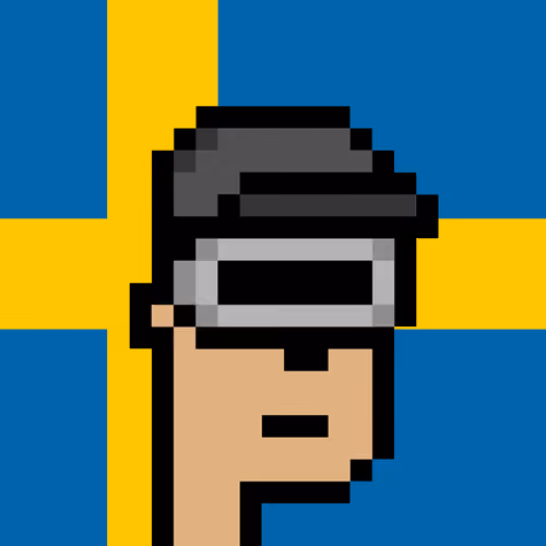 CryptoFlagPunks #0001 SWEDEN