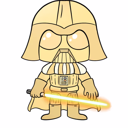 Space Buddies #158 : Darth Vader - Gold Edition