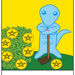 SEVEN OF PENTACLES