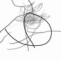 DOODLE #7 BLACK HOLE WHALE MONSTER