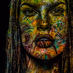 painting mix colors mylla woman
