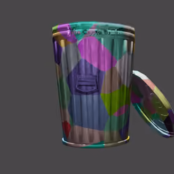 Recycle Trash - mixed art