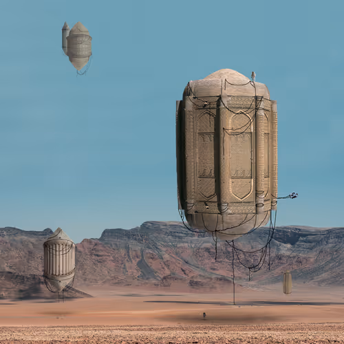 Magical Suspended Buildings