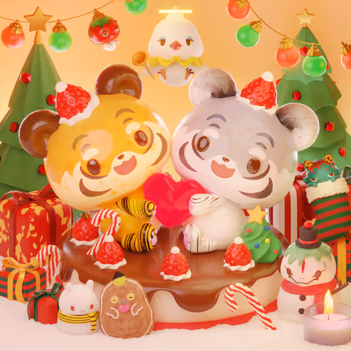CNPcake #00488 XmasLovers-Leelee Tiger x Leelee White Tiger