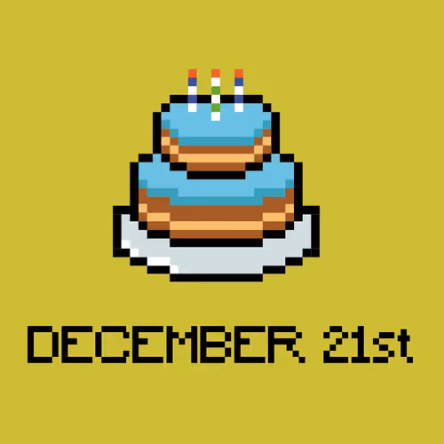 CryptoBirthdayCake #356 December 21st