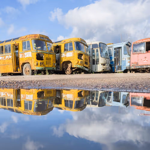Lithuania - Abandoned Bus Graveyard
