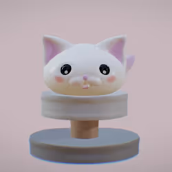 Cute White Cat Slime #11
