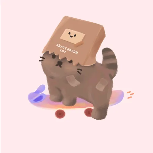 Skateboard Cat #47