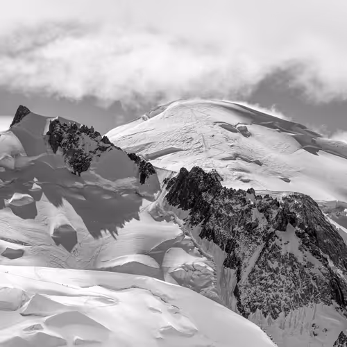 MONT BLANC 4809m BW