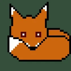 Pixel tired Fox