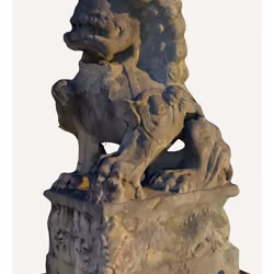 lion statue Aardvark Newport