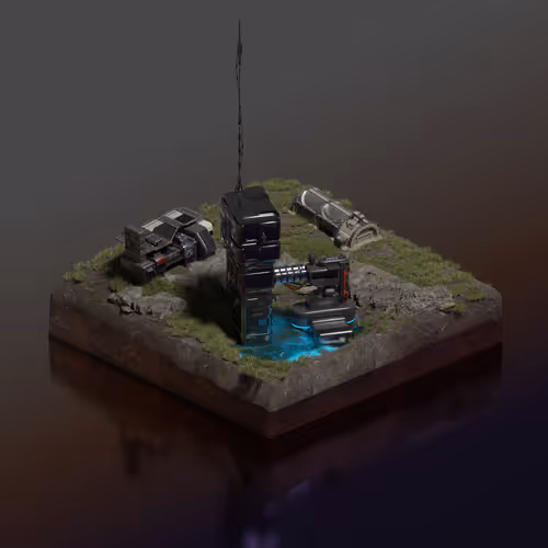 Scifi Station Isometric