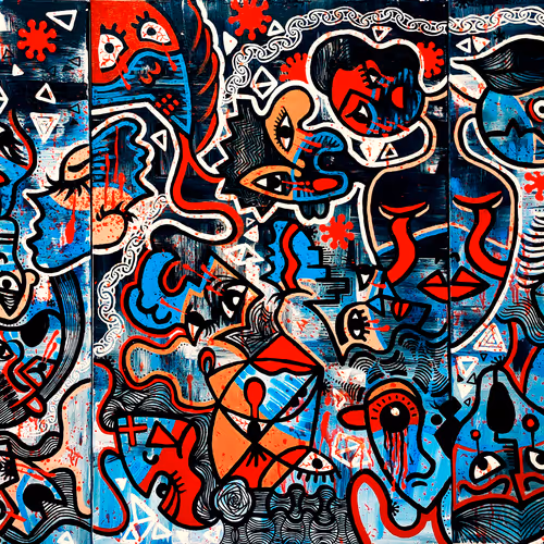 REVEAL | Abstract Portraits Acrylic Painting