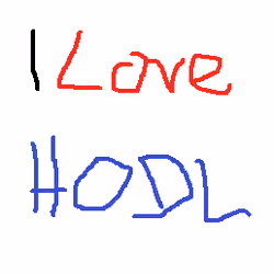 I LOVE HODL #001