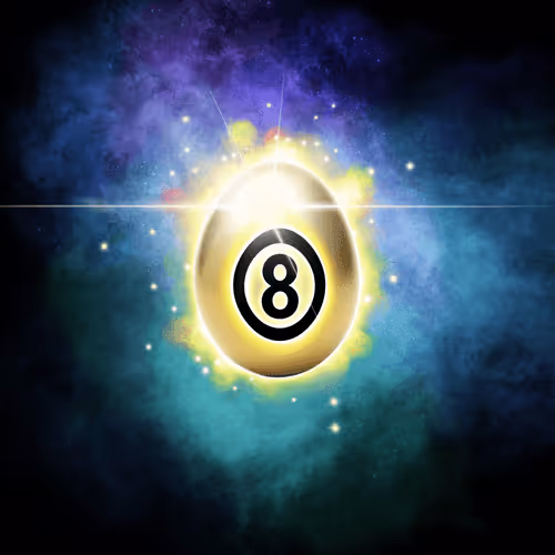 Magic Golden Eight Ball Eggs