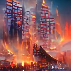 Burning City #002