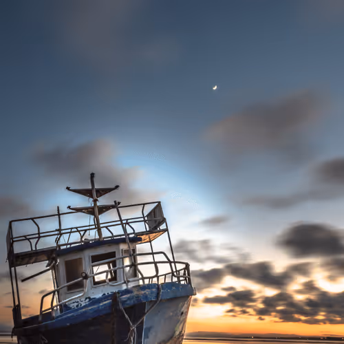 The abandoned fishing boat