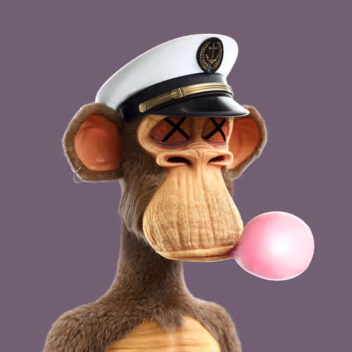 3D Bored Ape #7606