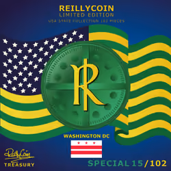 ReillyCoin Limited Edition USA State Collection Washington DC Special No.15 of 102 Pieces.