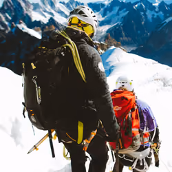 Hiking at the Aiguille du Midi, Chamonix. France