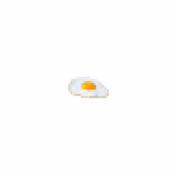 Fried Egg Sunny Side Up + Pixels