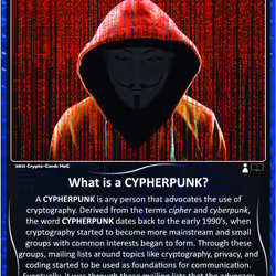Crypto-Cards HoC CYPHERPUNK Blue Refractor S2C1-SN15