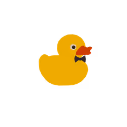 Rubber Duck in a Bowtie