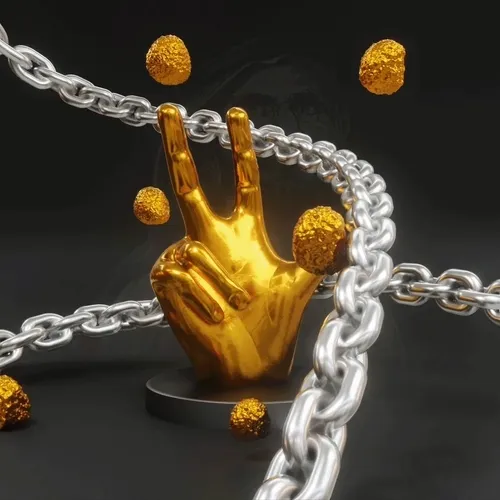 Dubai Power Gold Hand Chained # Special Edition "Sheikh MBR"
