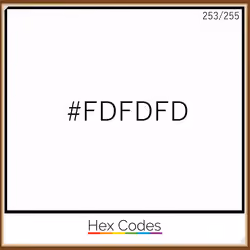 #FDFDFD | 253/255