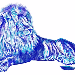 Lion of Blue