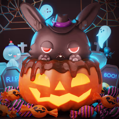 CNPcakeEX #00041 Halloween2022-Luna Mafia Black
