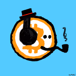 mfer bitcoin blue