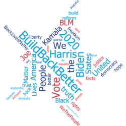 Biden/Harris Build Back Better 2020 Star Word Cloud